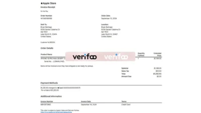 Spain Apple Iphone 16 Invoice Template in Word and PDF Format