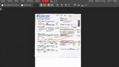 Argentina Edenor utility bill template PSD