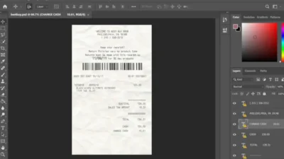 Bestbuy Receipt Psd Template