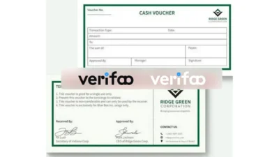 Business Cash Voucher Template in PSD format V1