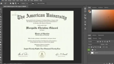 American University Master PSD Template