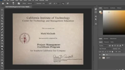 Fake Certificate From California Institute Of Technology Template