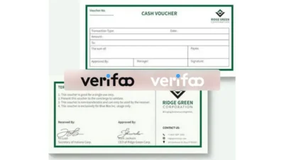 Business Cash Voucher Template in PSD format V1