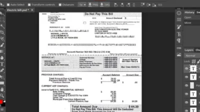 Southwestern Utility Bill Psd Template