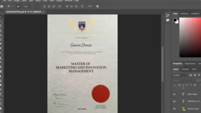 Edith Cowan University Certificate Template in Word And PDF Format