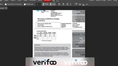 (EPCG) electricity utility bill template