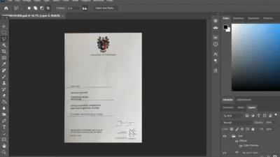 Authentic-Looking Fake Certificate From University Of Chichester PSD Template