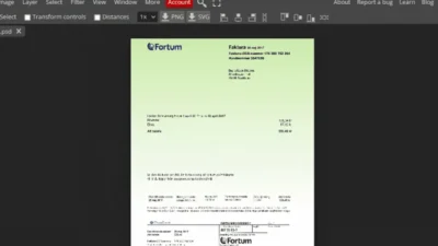 Finland Utility Bill psd Template v2: Finland Proof of address psd template
