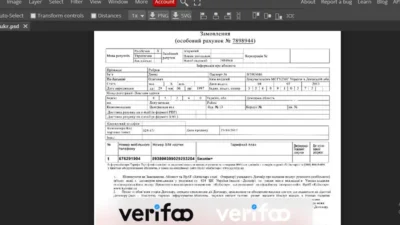 Ukraine Utility Bill Template Psd
