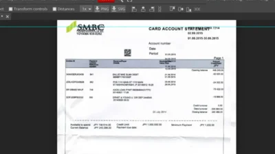 Japan SMBC Bank Statement Template Psd