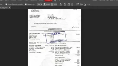 US Gas Utility Bill psd template for Proof of address