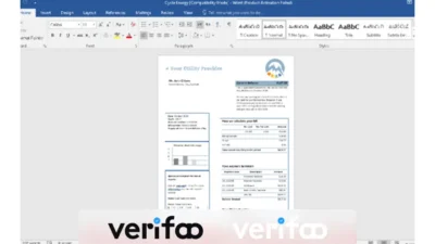 cycle energy universal multipurpose Utility Bill Word template