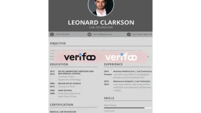 Lab Technician Resume Template
