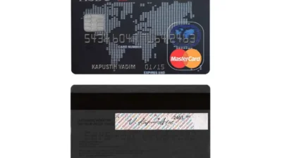 HSBC Mastercard Credit Card PSD Template