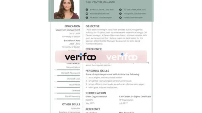 Fake BPO Resume Template