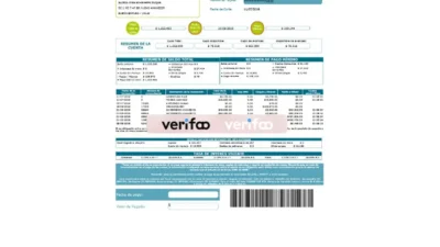 Colombia credit card statement Template in word and pdf format