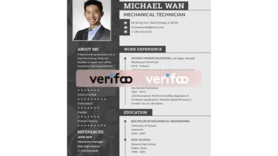 Fake Mechanic Resume Template