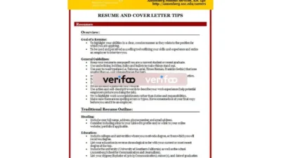 Fake School Resume Template V3