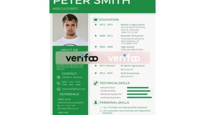 Agriculturist Resume Template