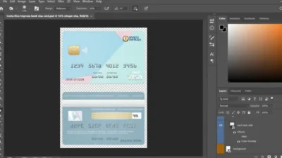 Costa Rica Improsa Bank Visa Credit Card PSD Template