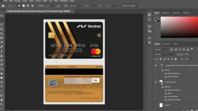 Sweden Nordnet AB Bank MasterCard PSD Template