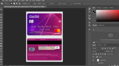 United Kingdom Revolut Bank MasterCard PSD Template