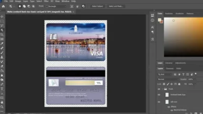 Malta Lombard Bank Visa Classic Card PSD Template