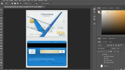 Norway Pareto Bank Visa Electron Card PSD Template