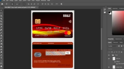 USA BBT Corp. bank mastercard PSD Template