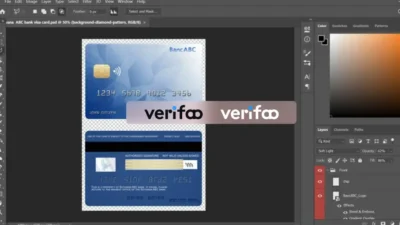 Botswana ABC Bank Visa Card PSD Template