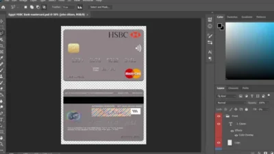 Egypt HSBC Bank MasterCard PSD Templates