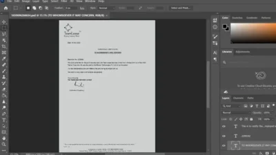Teamlease Company Experience Certificate PSD Template