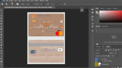 North Macedonia Capital Banka AD Skopje MasterCard PSD Template