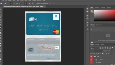 Grenada Republic Bank MasterCard PSD Template