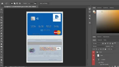 Senegal The International Commercial Bank MasterCard PSD Template
