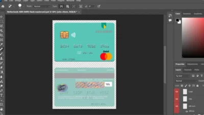 Fillable Netherlands ABN AMRO Bank mastercard credit card Templates