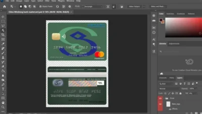 China Minsheng Bank MasterCard Credit Card PSD Template