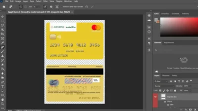 Egypt Bank Of Alexandria Mastercard Templates In PSD Format