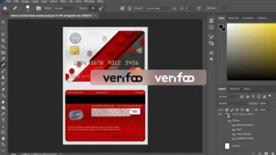 Liberia Central Bank MasterCard PSD Template