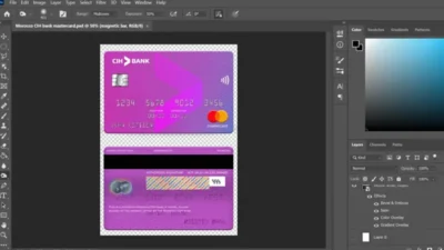 Morocco CIH Bank Mastercard PSD Template