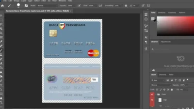 Romania Banca Transilvania MasterCard PSD Template
