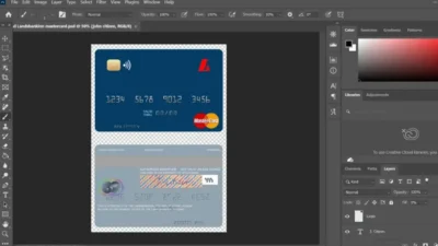 Iceland Landsbankinn MasterCard Templates In PSD Format