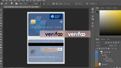 Liberia Global Bank MasterCard PSD Template