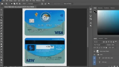 Greece Alpha Bank Visa Credit Card PSD Template (Version 2)