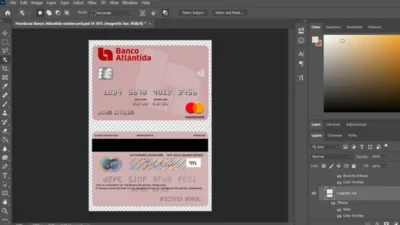 Honduras Banco Atlantida Mastercard PSD Template