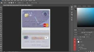 Sudan El Nilein Bank Mastercard Template
