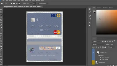 Philippines Banco De Oro Mastercard PSD Template