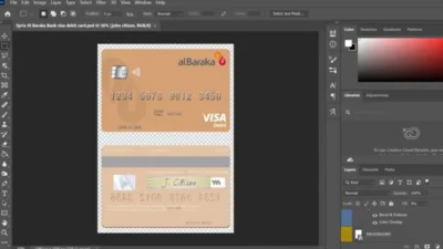 Syria Al Baraka Bank Visa Debit Card PSD Template