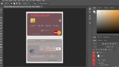 Slovenia Addiko Bank MasterCard PSD Template