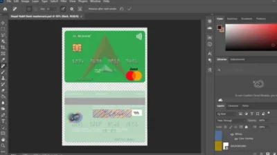 Nepal Nabil Bank MasterCard Template In PSD Format